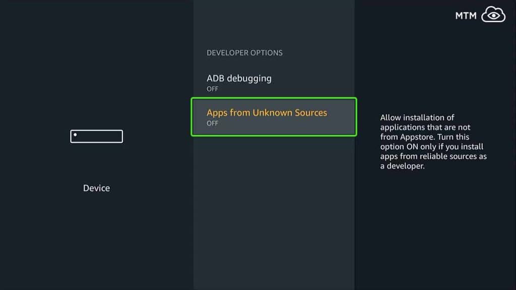 Turn On Apps from Unknown Sources