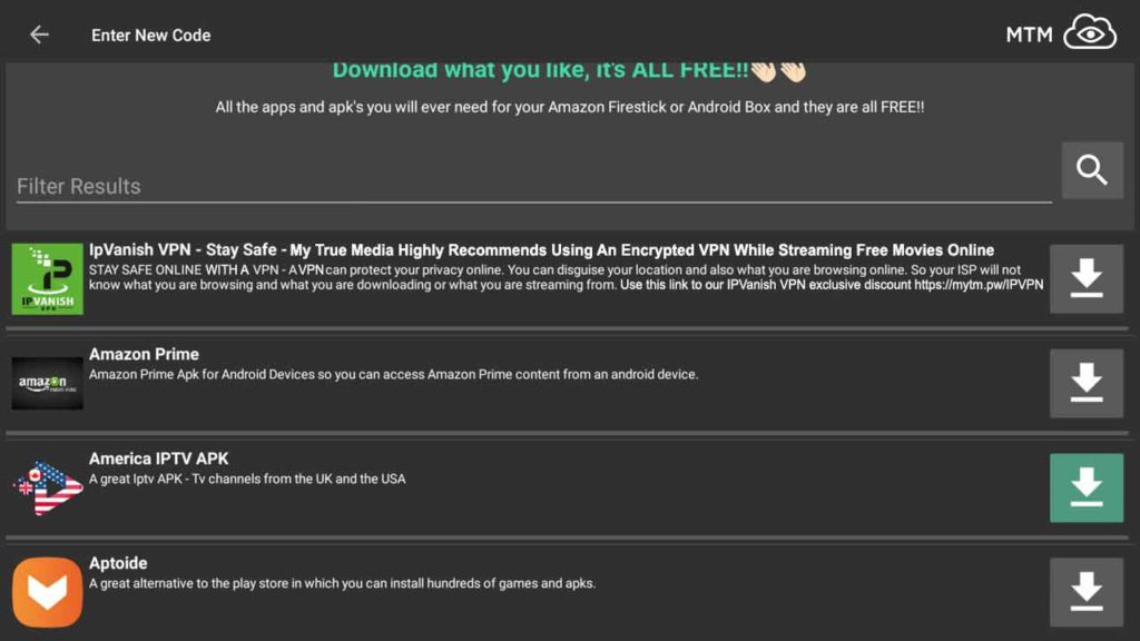 FileLinked App Store Free Apps APK Android Firestick Fire TV