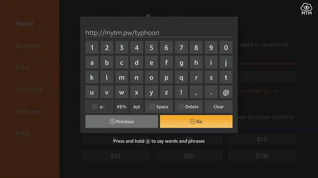 download typhoon tv on firestick