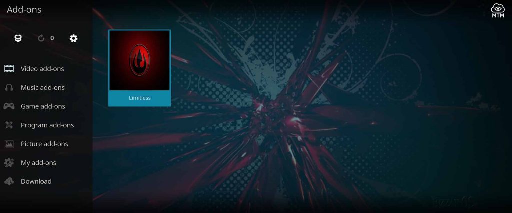 addon installed on Kodi