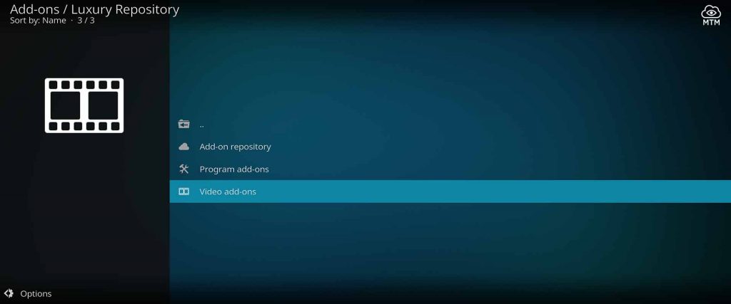 enter video add-ons in luxury repo to find limitless tv addon
