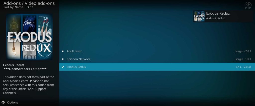 kodi firestick exodus redux installed