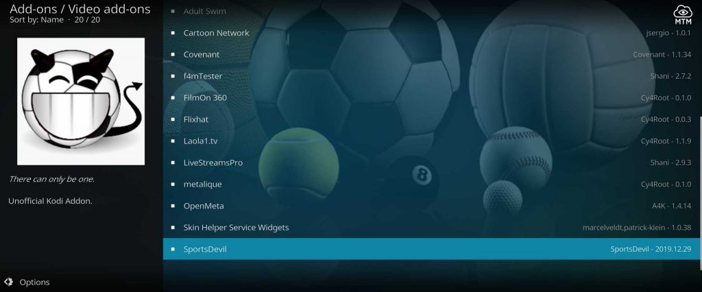 how to install sportsdevil 2020