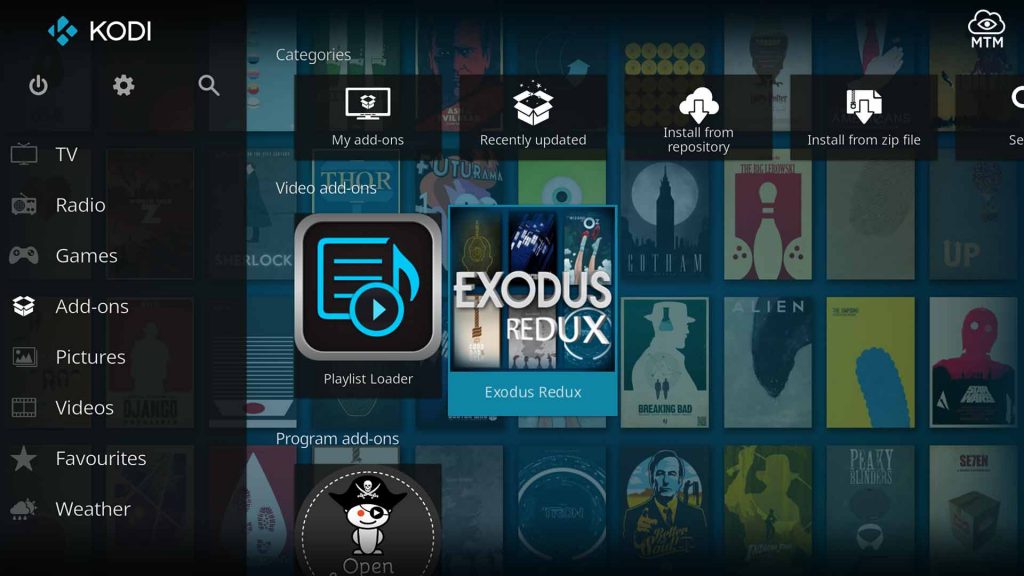 exodus redux on kodi firestick 4k