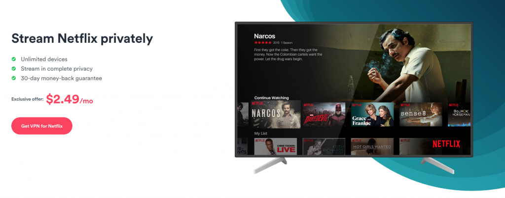 Stream Neflix privately