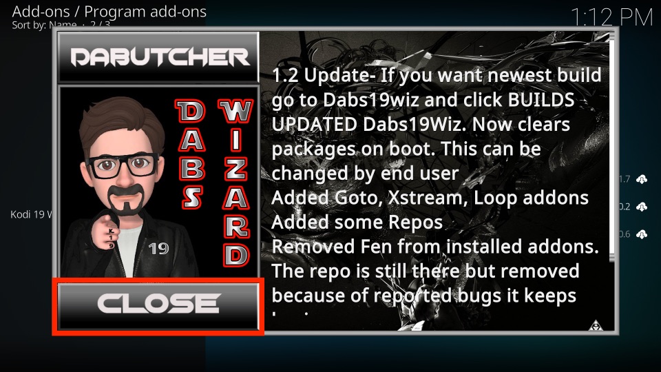 dabutcher build wizard